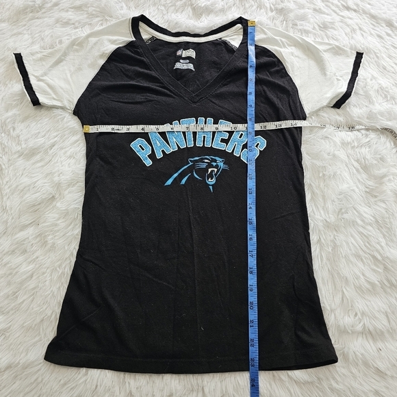NFL team apparel carolina panthers short sleeve tee size small - Picture 4 of 8
